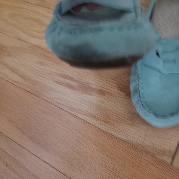 White Mountain Mint green suede moccasins sz 7.5 - Picture 5 of 5